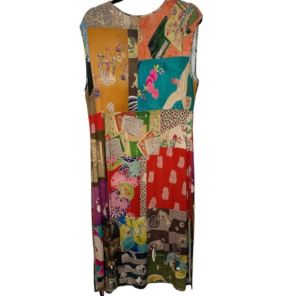 NWT Johnny Was Dress Tokyo High Slit Knit Midi Dress Sz Large - Picture 3 of 8